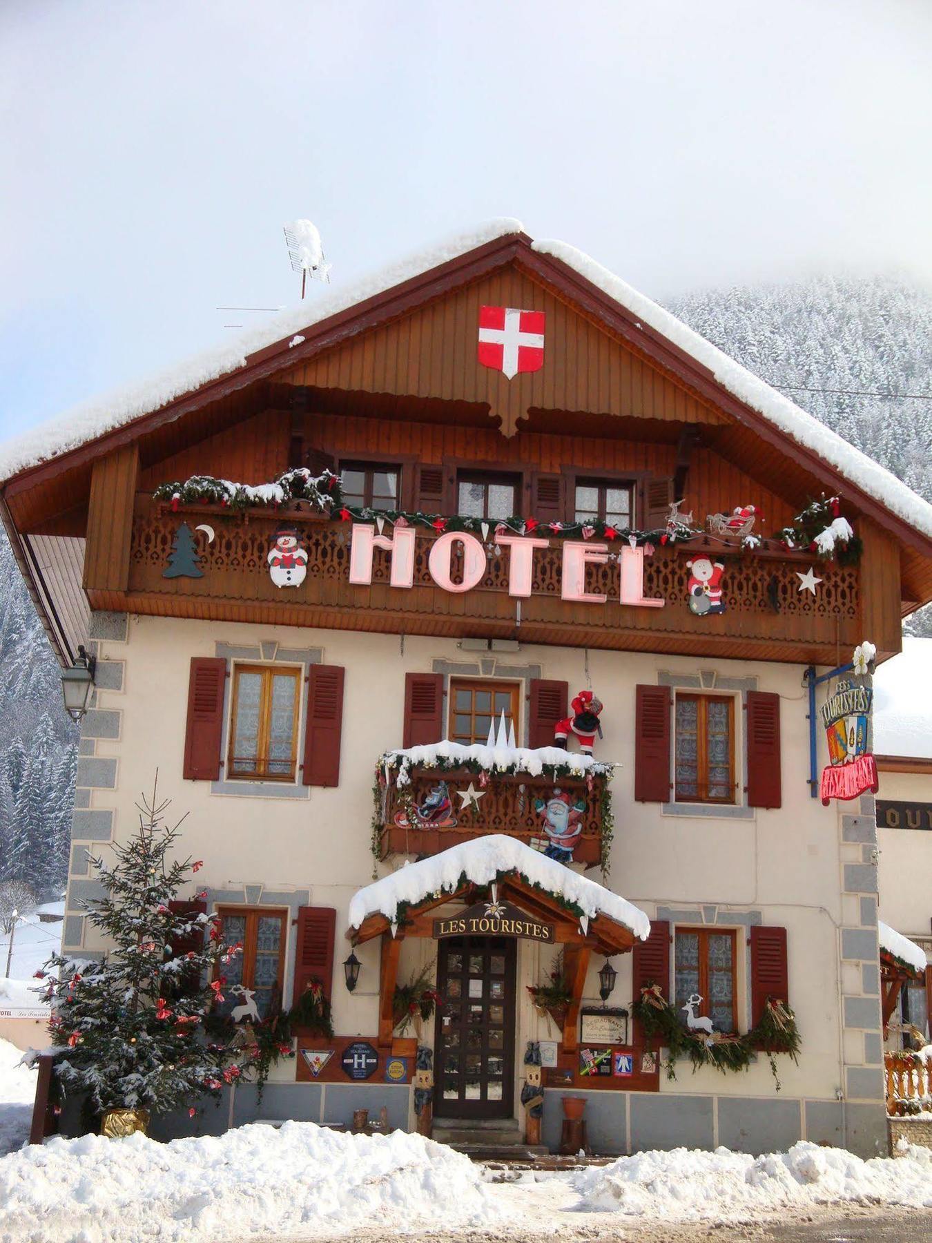 Les Touristes Hotel Abondance Exterior foto